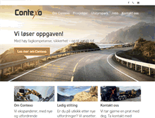 Tablet Screenshot of contexo.no